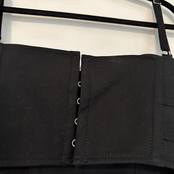 Dion Lee Lace Slider Bustier Corset Cropped Top & Skirt Set Buckle Detail Black - Picture 12 of 16